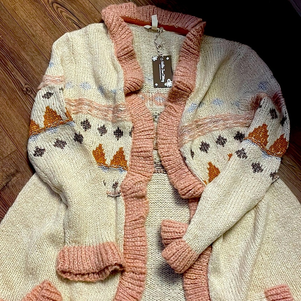 Matilda Jane Jacie Knit Winter Ruffled Cardigan